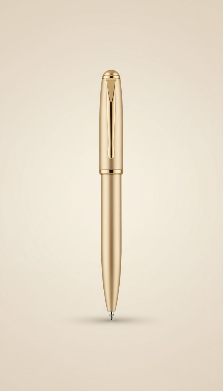 Stylo bille champagne doré